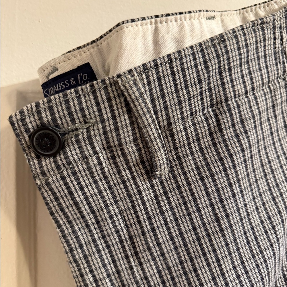 Levi's Classic Checkered Pants in Black and White 34W 32L